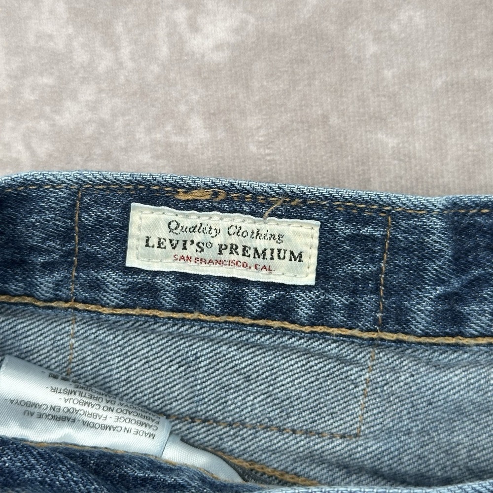 Levi's 501 '93 Men's Jeans W31 L32 Button Fly Straight Leg Medium Wash Denim - Picture 7 of 12
